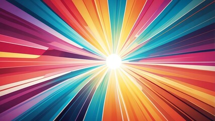 Obraz premium colorful sun rays abstract background copy space backdrop art