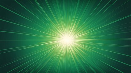 green sunburst rays abstract background copy space backdrop art