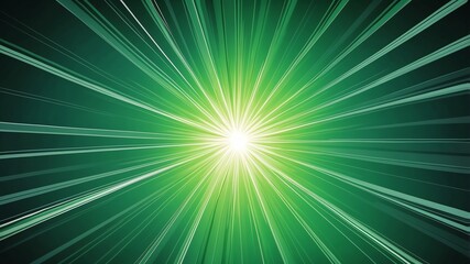 Naklejka premium green sunburst rays abstract background copy space backdrop art