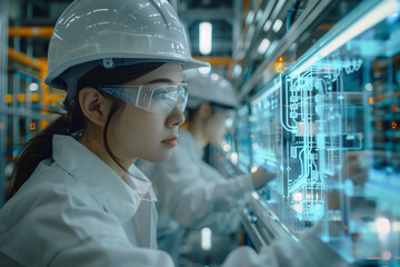 AIを活用した新しい工場の生産管理のイメージ