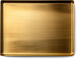 Naklejka premium Shiny gold metal plate with brushed texture.