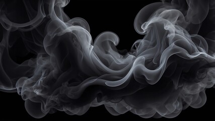 Obraz premium black smoke pattern abstract background copy space backdrop art