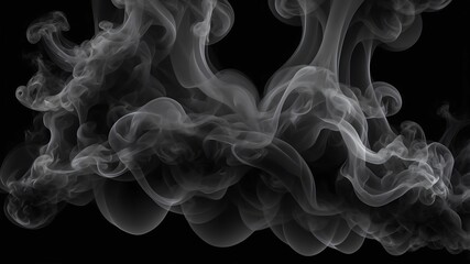 Fototapeta premium black smoke pattern abstract background copy space backdrop art