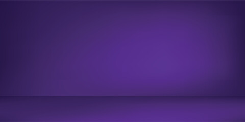 Cement floor stage and purple wall and dark gradient style studio space pattern eps 10