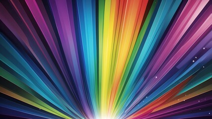 Obraz premium rainbow prism rays abstract background copy space backdrop art