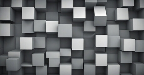 black and white cubes background