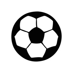 Fototapeta premium Modern Football Soccer Ball Silhouette Logo