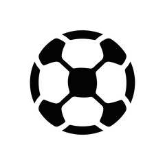 Modern Football Soccer Ball Silhouette Logo