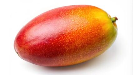 Ripe Red Mango with Yellow and Green Skin