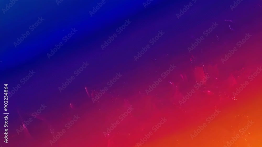 Poster vibrant color blend: a mesmerizing transition from blue to red in abstract art. generative ai