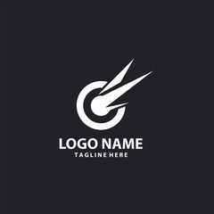 target comet logo design vector © Ibnu