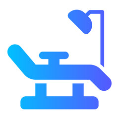 dental chair gradient icon