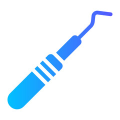 dental probe gradient icon