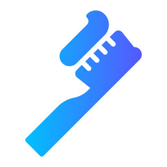 toothbrush gradient icon