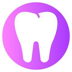 tooth gradient icon