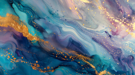 Naklejka premium Abstract blue and yellow background with vibrant hues.marble stone.