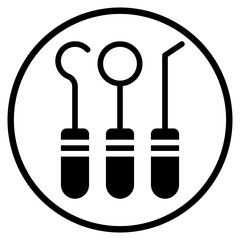 dentist glyph icon