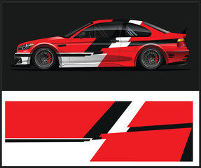 Race car wrap design illustrations