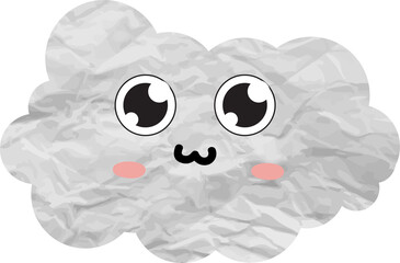 cute cloud paper art