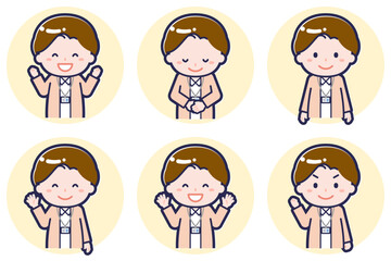 女性ナース02のポーズセット_02