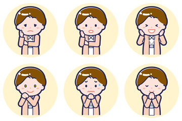 女性ナース02のポーズセット_04