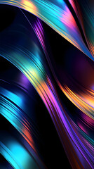 
Rainbow color holographic abstract light and shadow abstract graphic poster background
