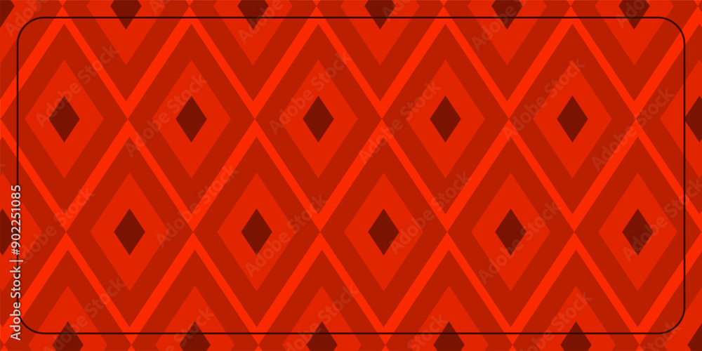Poster rectangular pattern red background. design for textiles, banners, posters