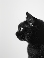 Cat isolated on white background