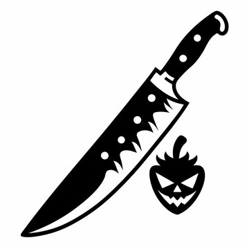 recommend clip art: Knife  vector  Silhouette  illustration