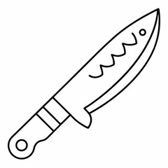 Knife  vector Silhouette  illustration
