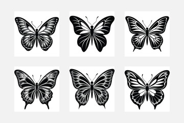 Unique butterfly silhouette designs for art enthusiasts
