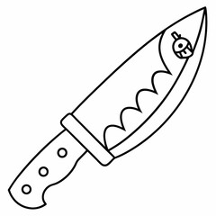 Knife  vector Silhouette  illustration
