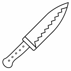 Knife  vector Silhouette  illustration
