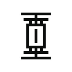 Combination lawyer logo design with number 1, monogram logo for corporate and legal business law firm. Premium Vector