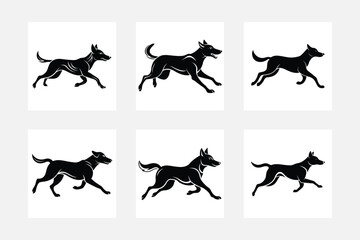 Stylish Dog Silhouette Art for Contemporary Spaces
