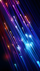 colorful glowing optical fiber geometric abstract lines poster background
