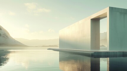 building on the river