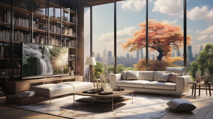 Obraz premium modern living room