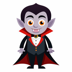 Vampire  Color Vector illustration
