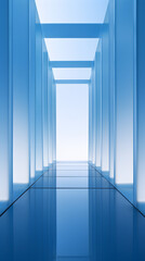 Obraz premium Digital technology symmetrical glass abstract geometric poster background