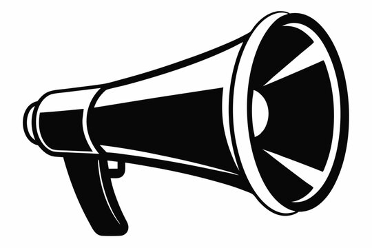 recommend clip art: megaphone icon, megaphone silhouette vector, Loudspeaker megaphone line art icon 
                    
                    