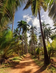 Obraz premium Symbolic trees in many cultures, representing paradise, victory, and peace. Often featured in art and literature.