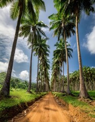 Obraz premium Resilient plants capable of withstanding strong winds and salt spray. Common in coastal areas and islands. 