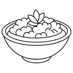 Vegetarian  Silhouette Vector Illustration