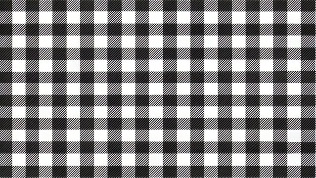 wallpaper for seamless simple plaid gingham checker pattern tileable black and white tartan textile background trendy picnic or lumberjack menswear motif ideal for flannel shirt scarf bl generative ai