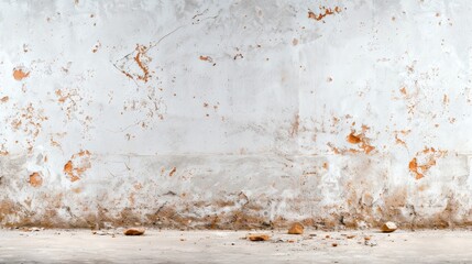 Aged Concrete Wall with Peeling Paint