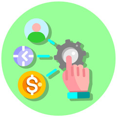 Resource Allocation Icon