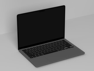 3D rendered mockup, laptop mockup to showcase your design work