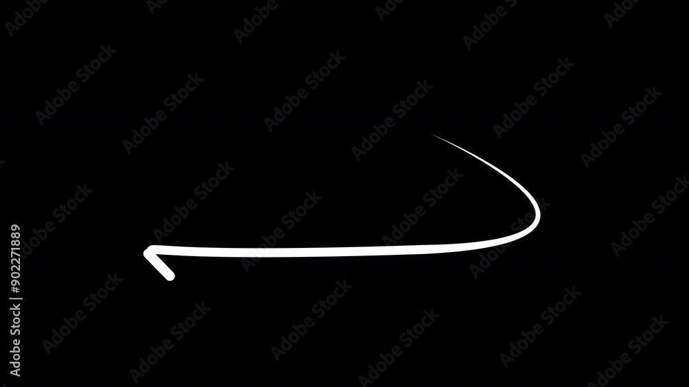 Poster set of arrows animation, high quality arrows animation, set of handmade curved arrows, stylish arrow