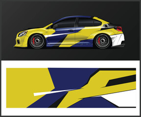 Modern-style car wrap Livery design